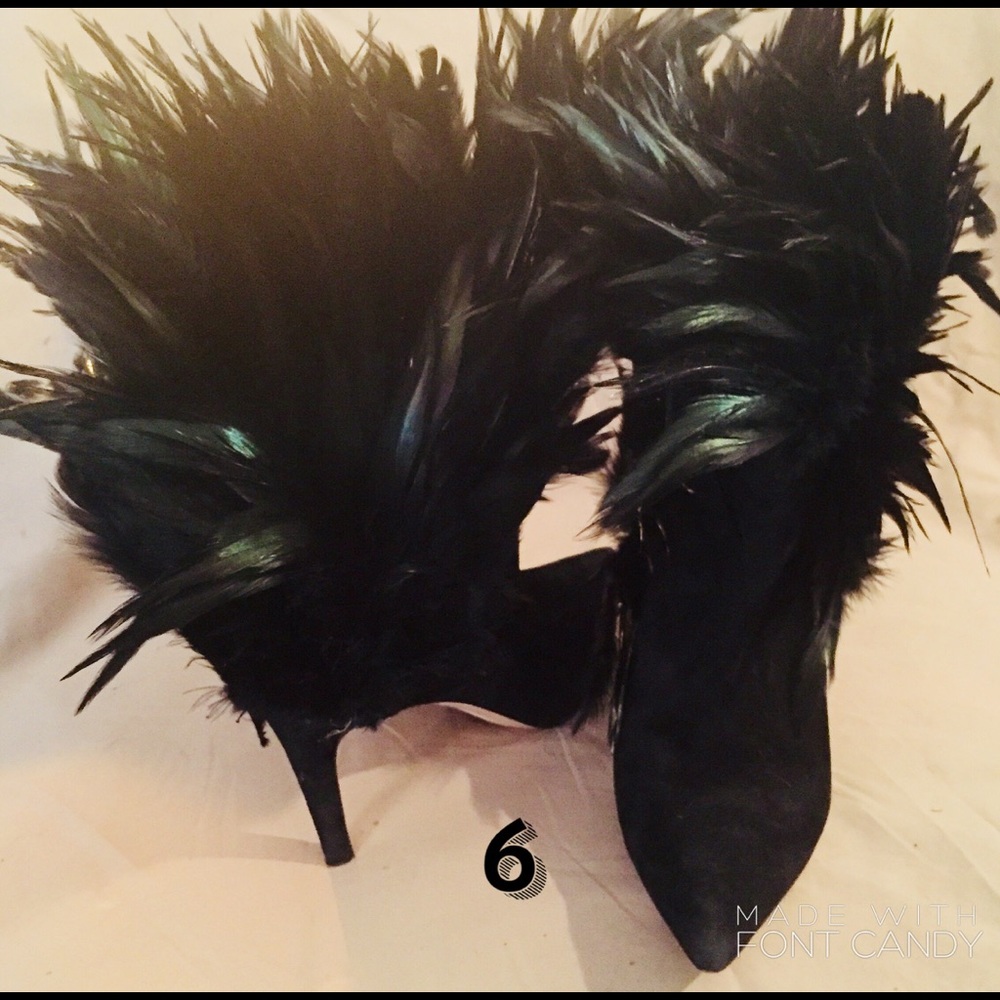 Feathered Sam Edelman heeled booties